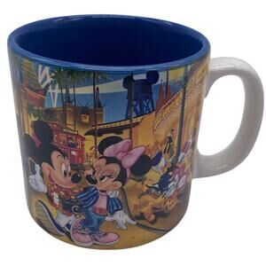 Disney MGM Studios Vintage 80's Coffee Mug Disney Japan Mickey Minnie Donald
